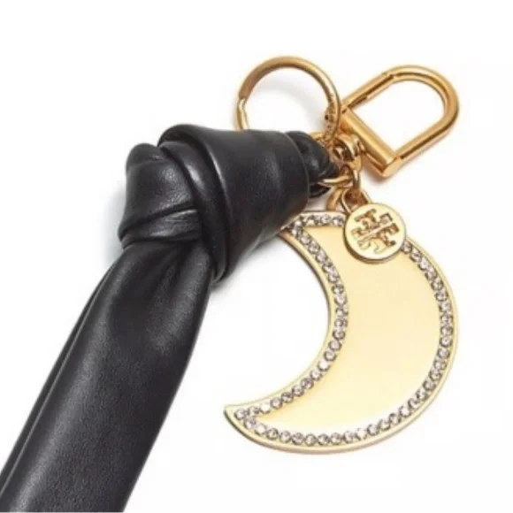 Tory Burch authentic luxury timeless NWT RARE iconic leather bow key fob